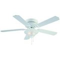 Boston Harbor Boston Harbor CF-B-652+1F242WH Ceiling Fan Hugger, 5 Blades, 52In, White CF-B-652+1F242WH